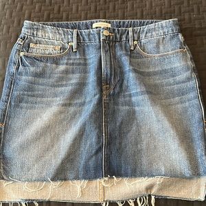 Good American denim skirt